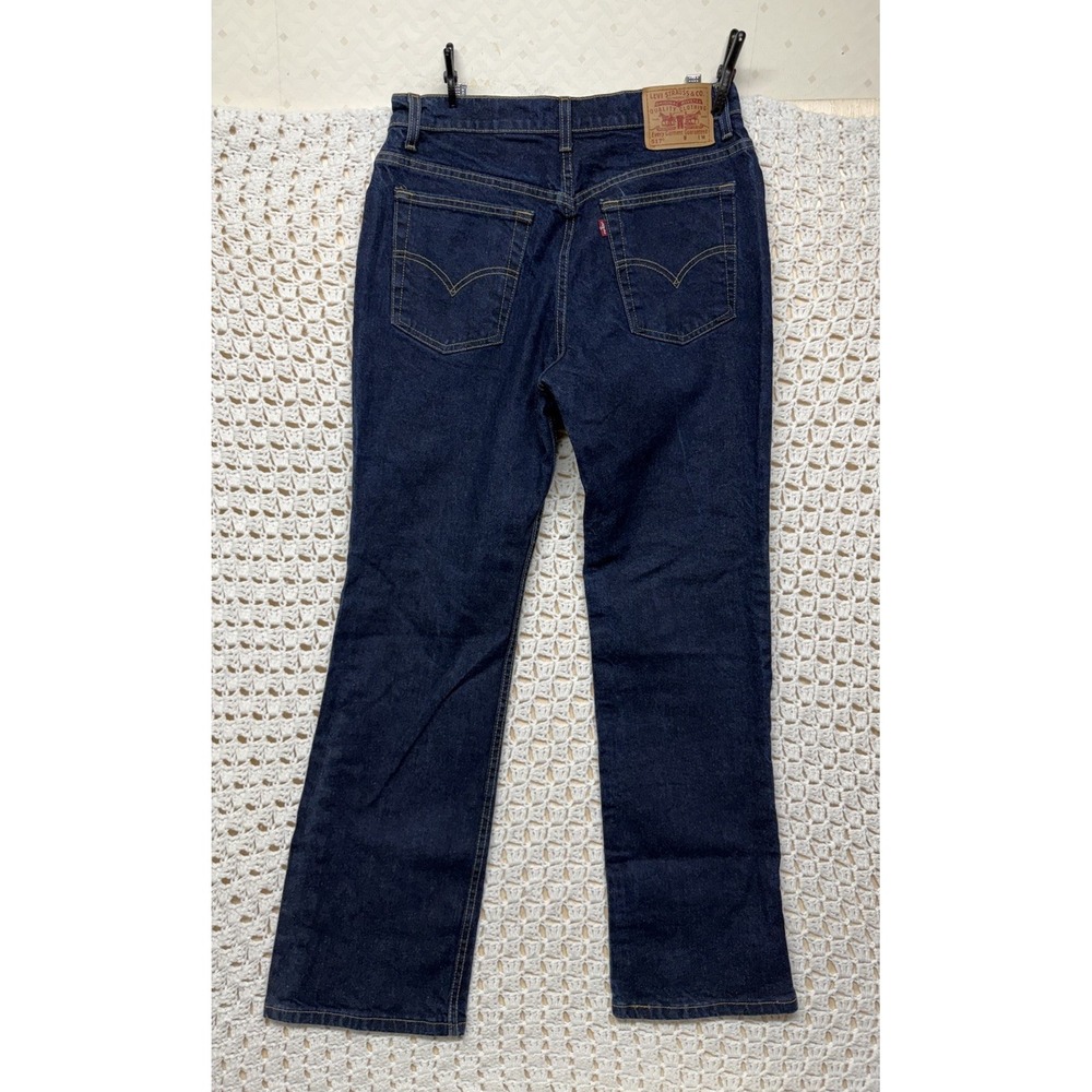 Levi's 517 Bootcut Slim Fit Jeans Women Sz 13 JR M Blue Denim W32 L32 Vtg Usa
